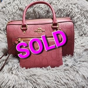 Coach Rowan Satchel In Signature Leather